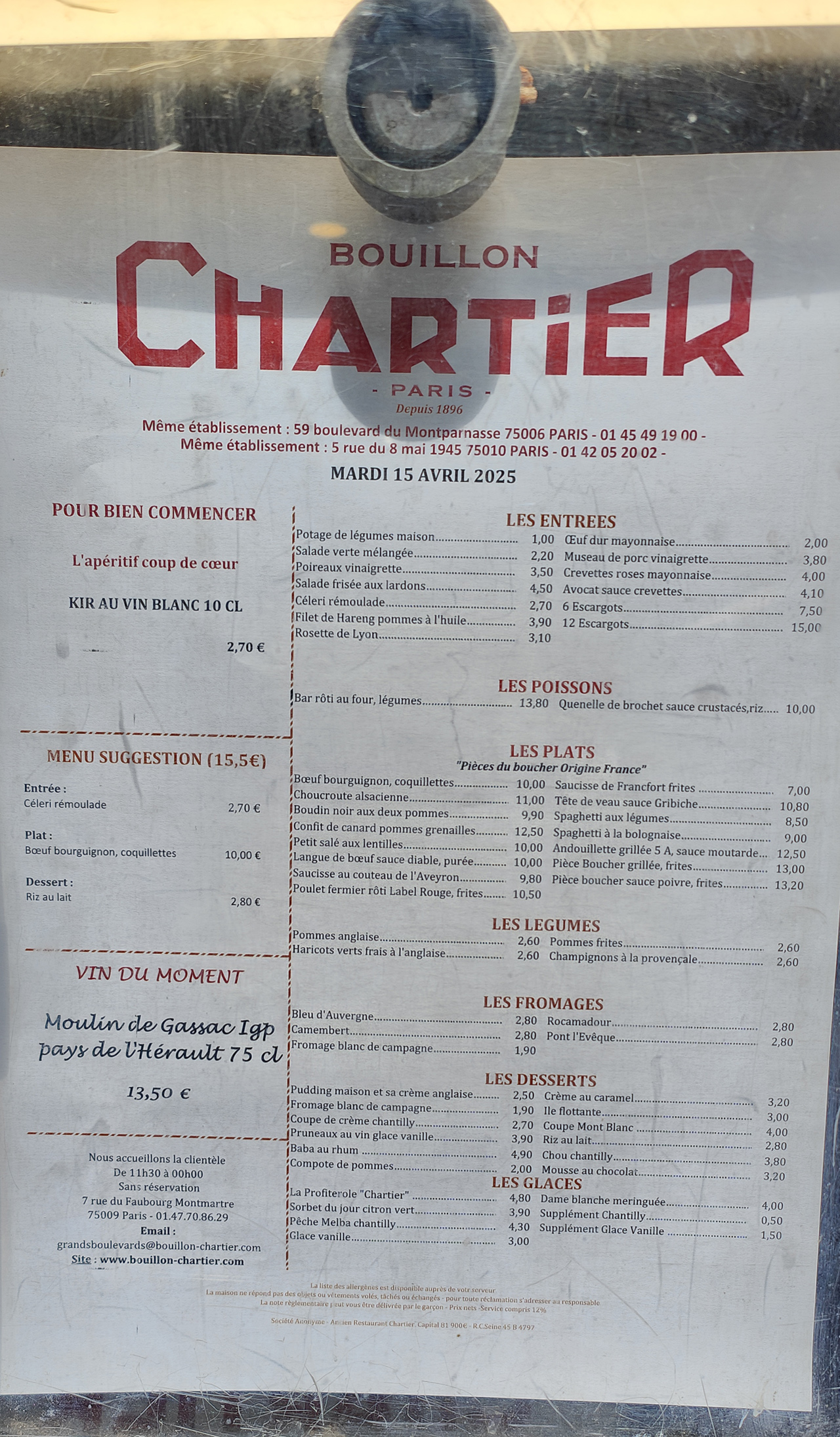 Foto / ejemplo de la comida en París